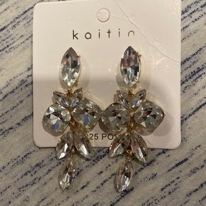 big chunky bridal earrings